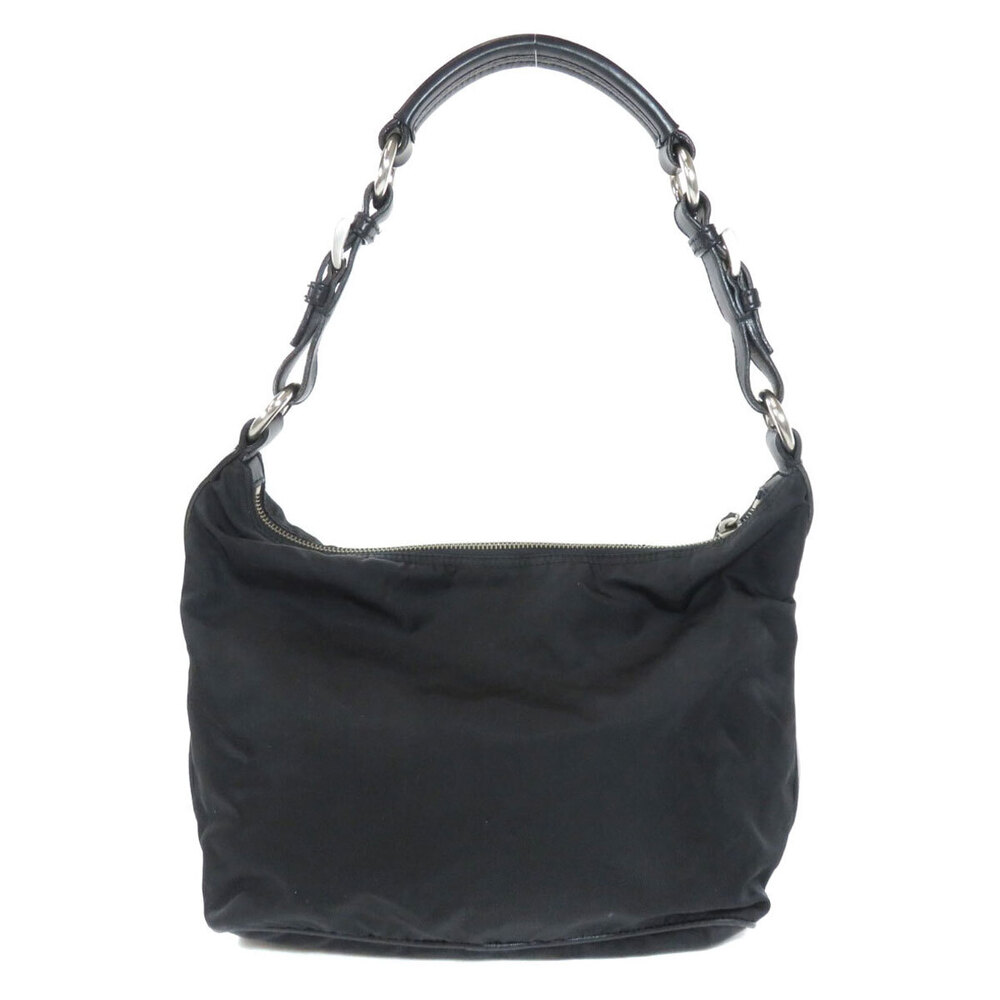 Prada Logo Plate Black Shoulder Crossbody Bag - Picture 2 of 11